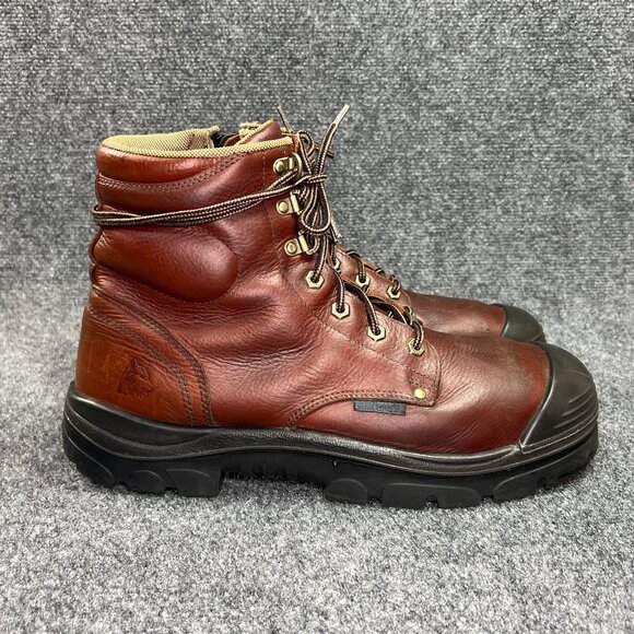 Steel Blue Argyle Met Bump 6" Waterproof MG Steel Toe Side Zipper Work Boots - Picture 1 of 15